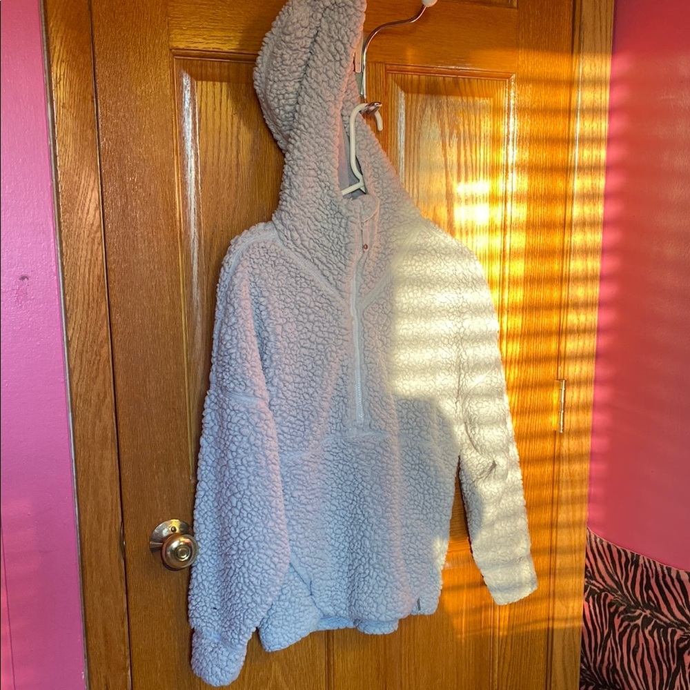 Prana Grey Sherpa Hoodie